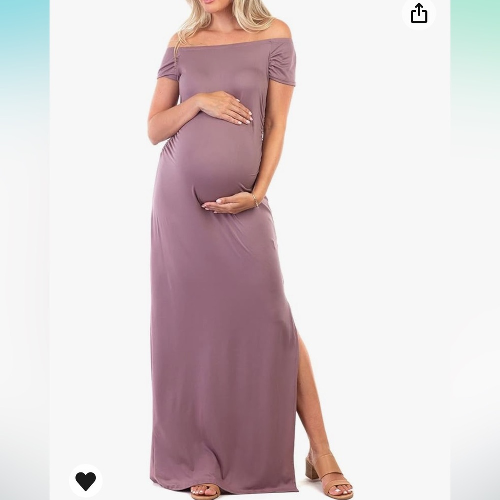 Mother Bee Maternity Short Sleeve Bodycon Dress with Ruched Sides